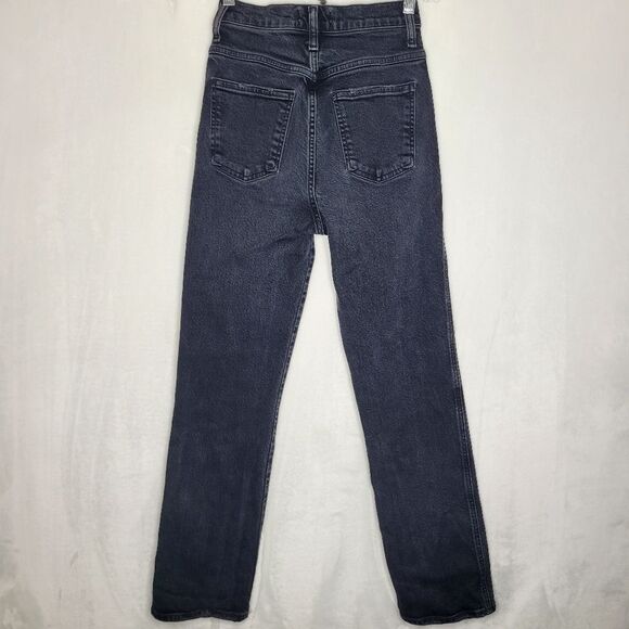 Agolde Black Pinch Waist Jeans Size 24 - Picture 8 of 12